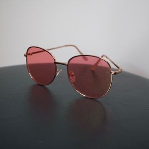 Pink-Tinted Sunglasses